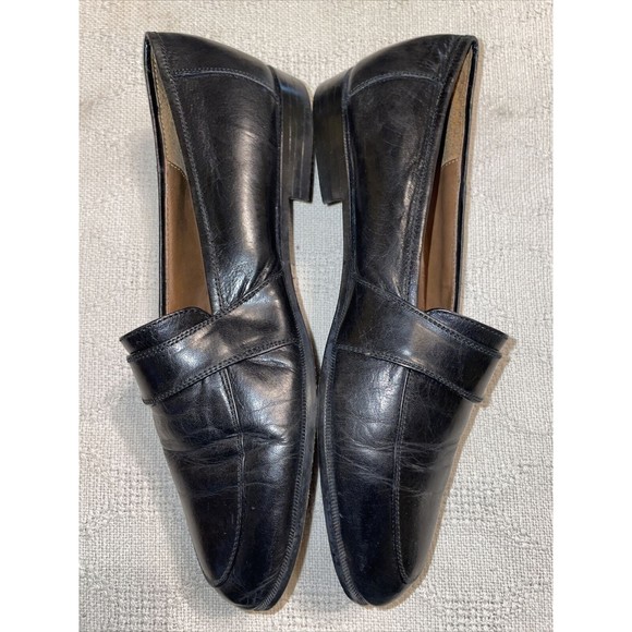 Jonathan Richards Dress Shoes Men’s Size 9.5 Medium Black Leather Slip On Formal - Picture 4 of 12